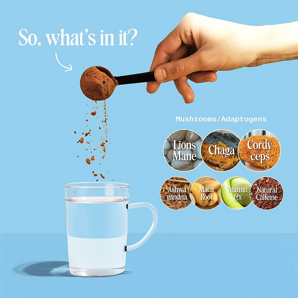 Mushroom Coffee for Focus & Calm Energy – Flow State Coffee by Nucure-450g - thenucure